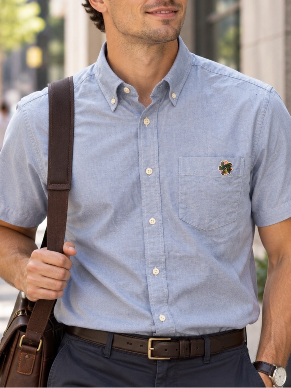 Ted Baker London Men’s Short Sleeve Shirt – Size 3 medium